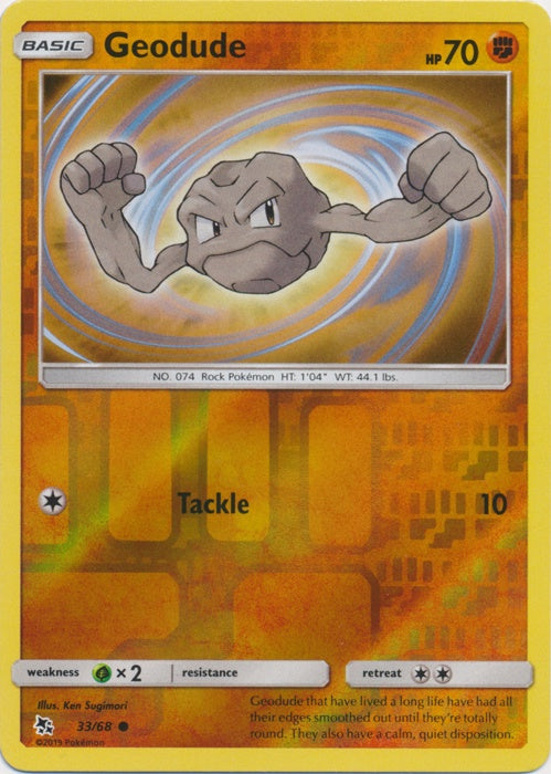 Geodude - 33/68 - Common - Reverse Holo available at 401 Games Canada