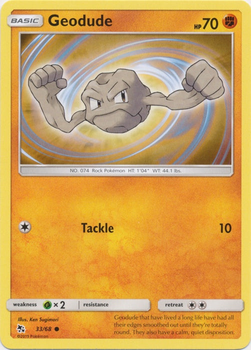 Geodude - 33/68 - Common available at 401 Games Canada