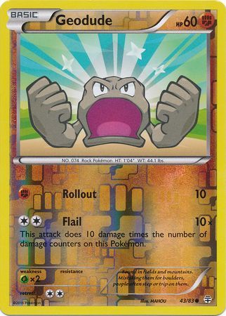 Geodude - 43/83 - Common - Reverse Holo available at 401 Games Canada