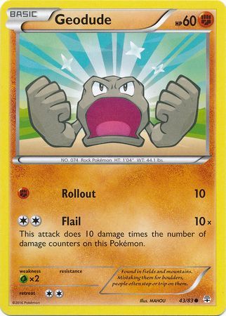 Geodude - 43/83 - Common available at 401 Games Canada