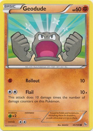 Geodude - 45/106 - Common available at 401 Games Canada