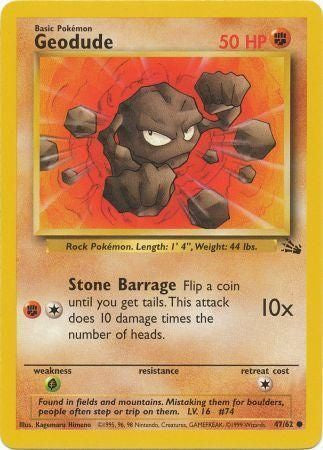 Geodude - 47/62 - Common - Unlimited available at 401 Games Canada