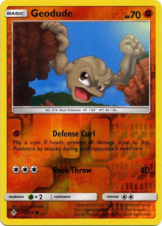 Geodude - 87/214 - Common - Reverse Holo available at 401 Games Canada