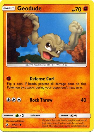 Geodude - 87/214 - Common available at 401 Games Canada