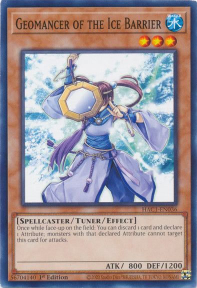 Geomancer of the Ice Barrier - HAC1-EN036 - Common available at 401 Games Canada