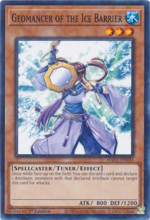 Geomancer of the Ice Barrier - HAC1-EN036 - Duel Terminal Normal Parallel Rare available at 401 Games Canada