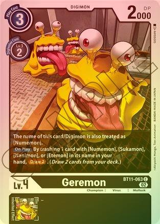 Geremon (Foil) - BT11-063 - Common available at 401 Games Canada