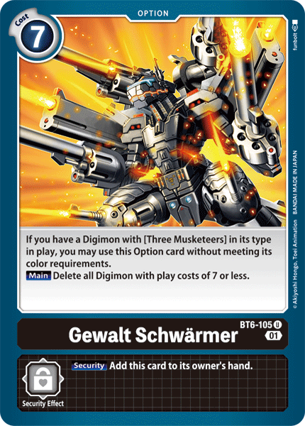 Gewalt Schwarmer - BT6-105 - Uncommon available at 401 Games Canada