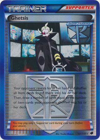 Ghetsis - 101/116 - Holo Rare - Reverse Holo available at 401 Games Canada