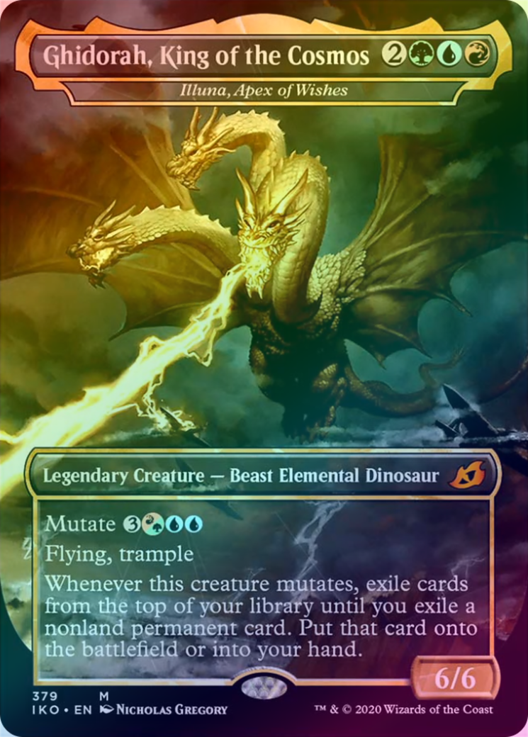 401 Games Canada - Ghidorah, King of the Cosmos - Illuna, Apex of Wishes ( Godzilla Series) (Foil) (IKO) 401 Games Canada - Ghidorah, King of the Cosmos - Illuna, Apex of Wishes ( Godzilla Series) (Foil) (IKO)