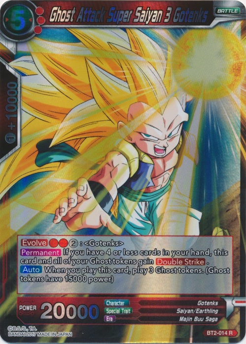 Ghost Attack Super Saiyan 3 Gotenks - BT2-014 - Rare available at 401 Games Canada