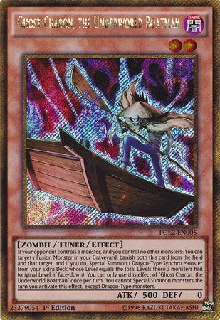 Ghost Charon, the Underworld Boatman - PGL2-EN005 - Gold Secret Rare - 1st Edition available at 401 Games Canada