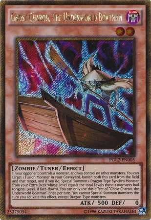 Ghost Charon, the Underworld Boatman - PGL2-EN005 - Gold Secret Rare - Unlimited available at 401 Games Canada