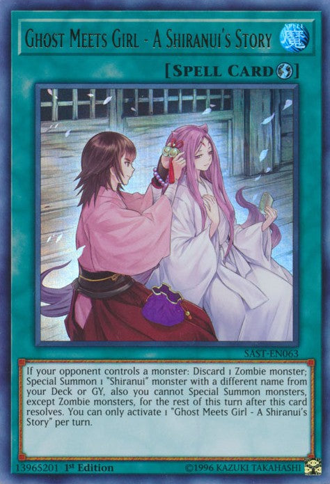 Ghost Meets Girl - A Shiranui's Story - SAST-EN063 - Ultra Rare - 1st Edition available at 401 Games Canada