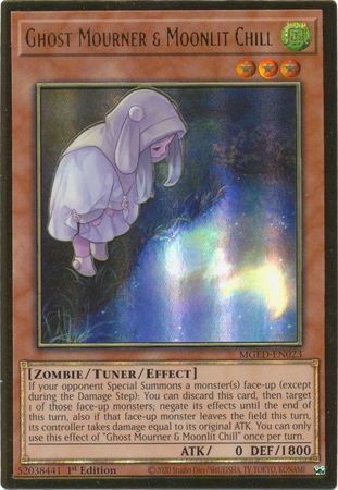 Ghost Mourner & Moonlit Chill (Alternate Art) - MGED-EN023 - Premium Gold Rare - 1st Edition available at 401 Games Canada