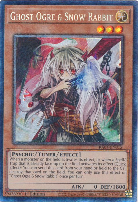 Ghost Ogre & Snow Rabbit (PCR) - RA04-EN015 - Prismatic Collector's Rare - 1st Edition