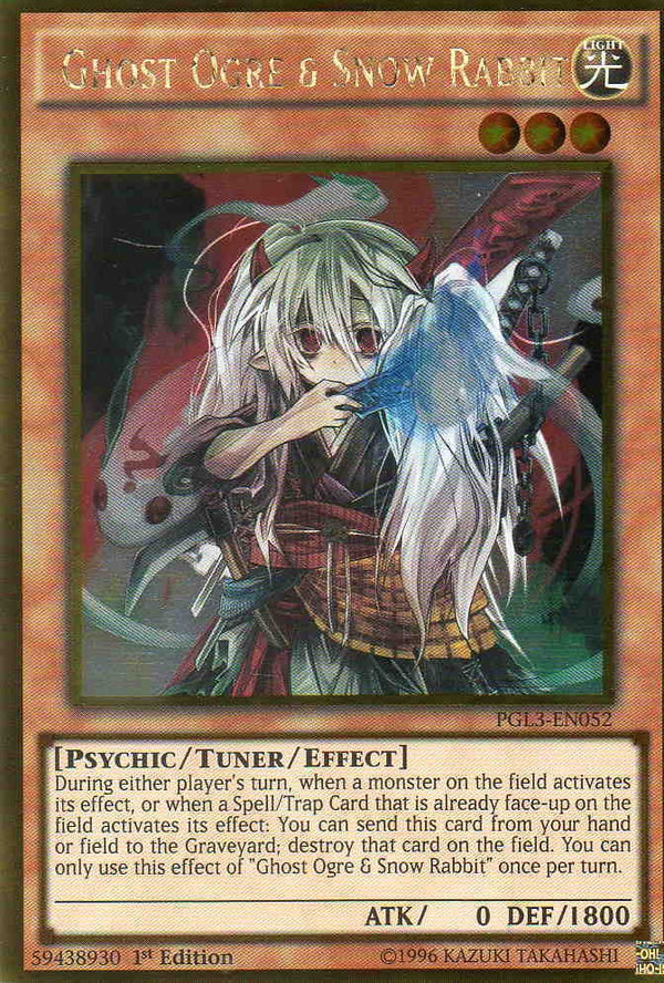 Ghost Ogre & Snow Rabbit - PGL3-EN052 - Gold Rare - 1st Edition available at 401 Games Canada