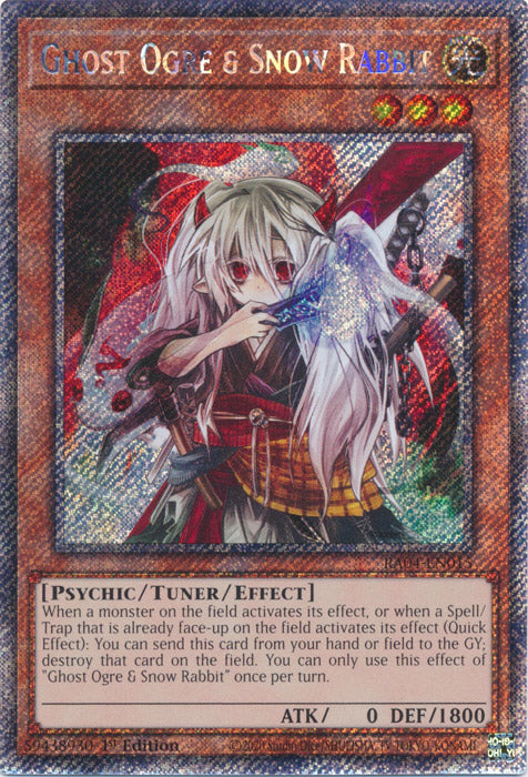 Ghost Ogre & Snow Rabbit (Platinum Secret Rare) - RA04-EN015 - Platinum Secret Rare - 1st Edition