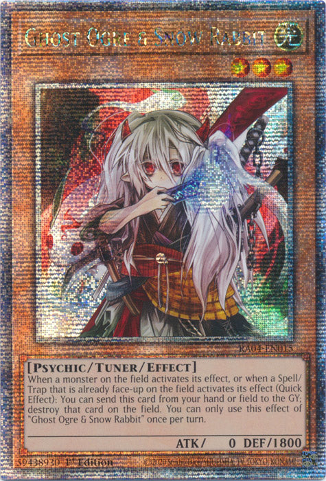 Ghost Ogre & Snow Rabbit - RA04-EN015 - Quarter Century Secret Rare - 1st Edition