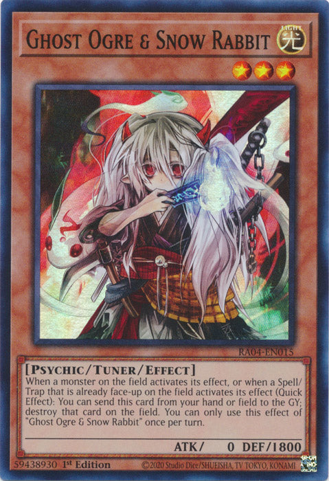 Ghost Ogre & Snow Rabbit - RA04-EN015 - Super Rare - 1st Edition