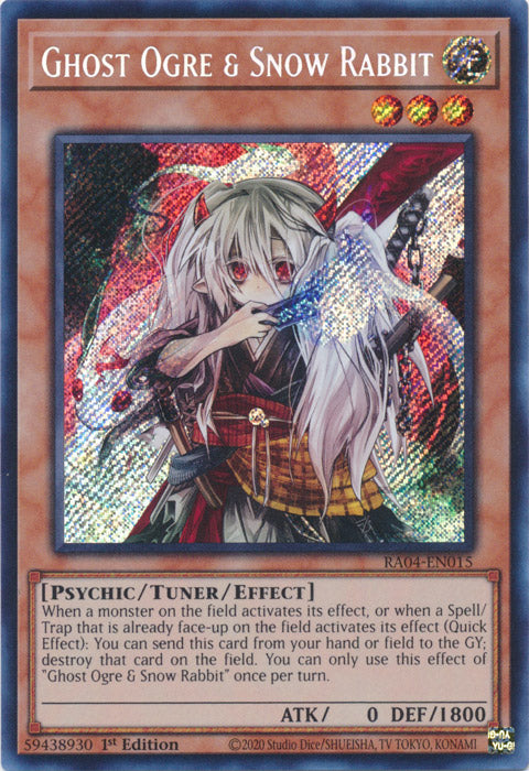 Ghost Ogre & Snow Rabbit (Secret Rare) - RA04-EN015 - Secret Rare - 1st Edition