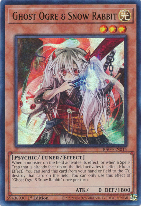 Ghost Ogre & Snow Rabbit (UR) - RA04-EN015 - Ultra Rare - 1st Edition