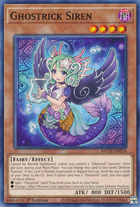 Ghostrick Siren - BACH-EN014 - Common - 1st Edition available at 401 Games Canada