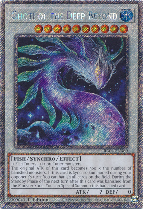 Ghoti of the Deep Beyond (Platinum Secret Rare) - RA04-EN060 - Platinum Secret Rare - 1st Edition