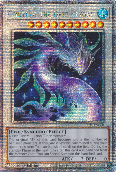 Ghoti of the Deep Beyond - RA04-EN060 - Quarter Century Secret Rare - 1st Edition