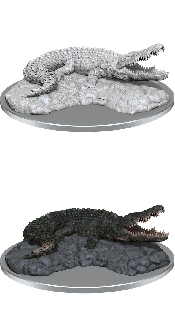 Giant Crocodile - Wizkids Deep Cuts Unpainted Minis available at 401 Games Canada