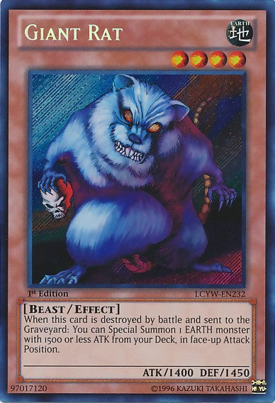 Giant Rat - LCYW-EN232 - Secret Rare - 1st Edition available at 401 Games Canada