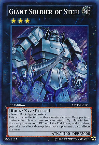 Giant Soldier of Steel - ABYR-EN085 - Secret Rare - 1st Edition available at 401 Games Canada