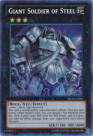 Giant Soldier of Steel - ABYR-EN085 - Secret Rare - Unlimited available at 401 Games Canada