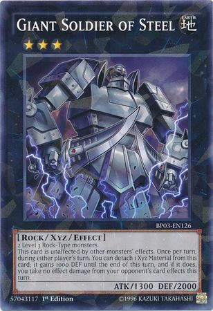 Giant Soldier of Steel (Shatterfoil) - BP03-EN126 - Shatterfoil Rare - 1st Edition available at 401 Games Canada