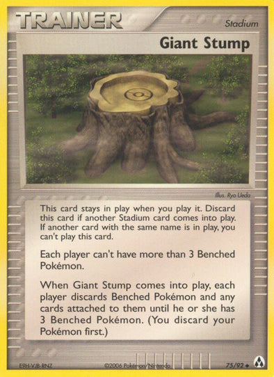 Giant Stump - 75/92 - Uncommon available at 401 Games Canada