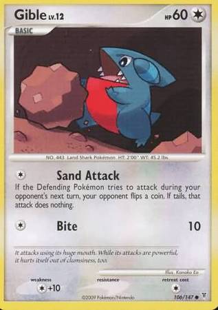 Gible - 106/147 - Common available at 401 Games Canada