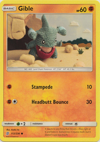 Gible - 112/236 - Common available at 401 Games Canada