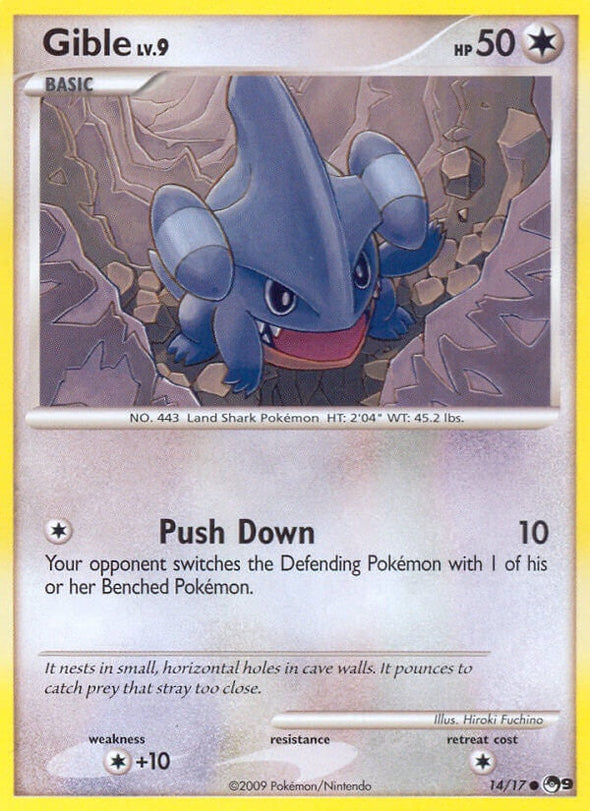 Gible - 14/17 - Common available at 401 Games Canada