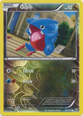 Gible - 86/124 - Common - Reverse Holo available at 401 Games Canada