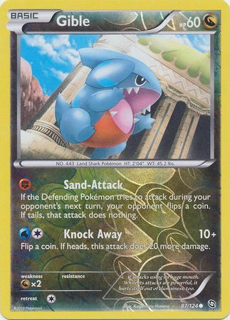 Gible - 87/124 - Common - Reverse Holo available at 401 Games Canada