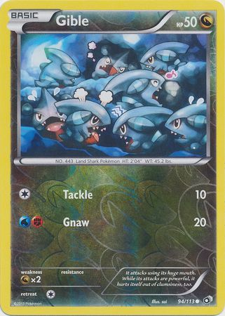 Gible - 94/113 - Common - Reverse Holo available at 401 Games Canada