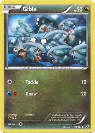 Gible - 94/113 - Common available at 401 Games Canada