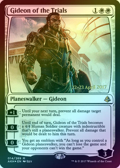 401 Games Canada - Gideon of the Trials - Prerelease Promo (Foil) (PAKH) 401 Games Canada - Gideon of the Trials - Prerelease Promo (Foil) (PAKH)