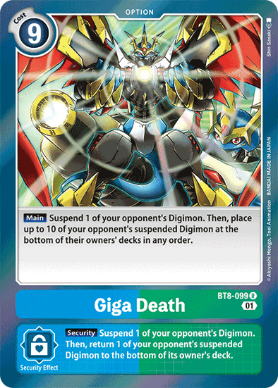 Giga Death - BT8-099 - Rare available at 401 Games Canada