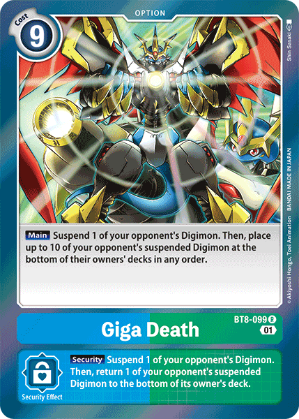 Giga Death - BT8-099 - Rare available at 401 Games Canada