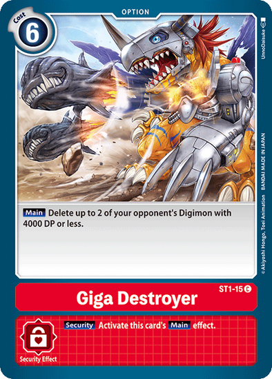 Giga Destroyer - ST1-15 - Common available at 401 Games Canada