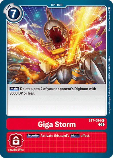 Giga Storm - BT7-094 - Common available at 401 Games Canada