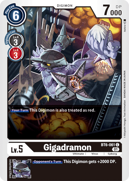 Gigadramon - BT6-061 - Common available at 401 Games Canada