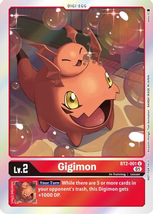 Gigimon (ST-11 Special Entry Pack) - BT2-001 - Uncommon available at 401 Games Canada