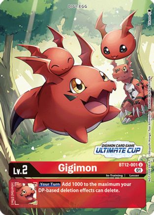 Gigimon (Ultimate Cup) - BT12-001 - Promo available at 401 Games Canada
